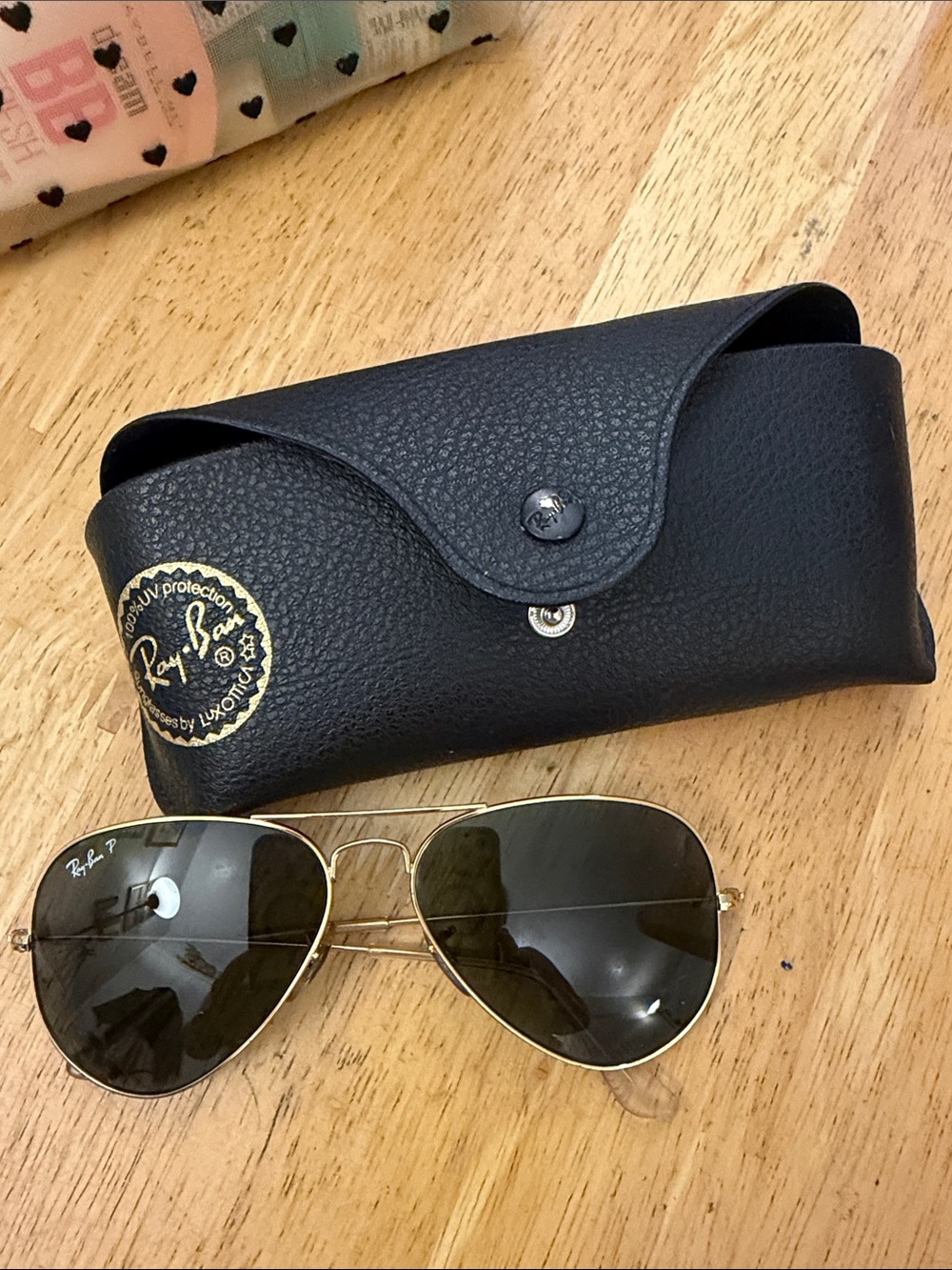 Ray-Ban Aviator Sunglasses in Gold and Black
